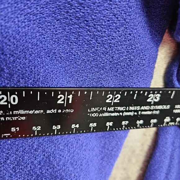 Express tricot Women's sz Lg top Purple Vintage 3/4 sleeve casual - Picture 5 of 9